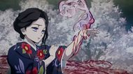 Tamayo releasing her Magical Aroma of Daylight, as seen in anime (Image credit: Ufotable)
